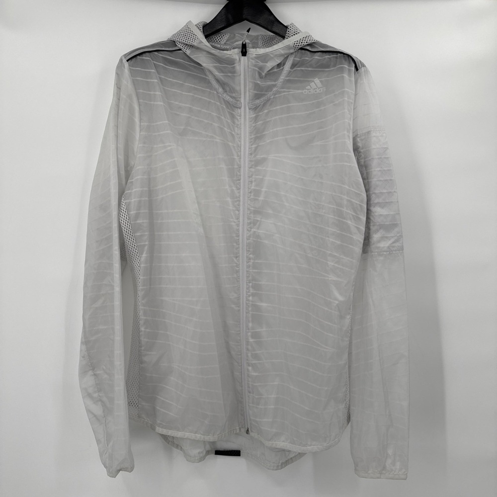 adidas Mens Supernova TKO Running Jacket Zipped Lightweight Packable Hooded Coat